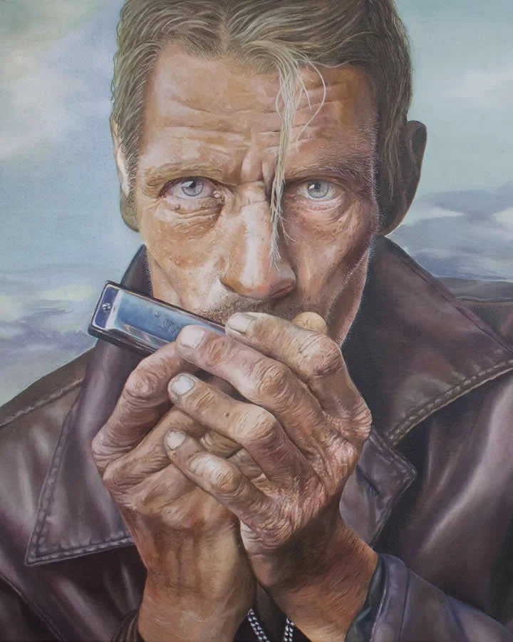 Traveller - Oil on Canvas - Extraordinary Paintings by Michel Devanakis
