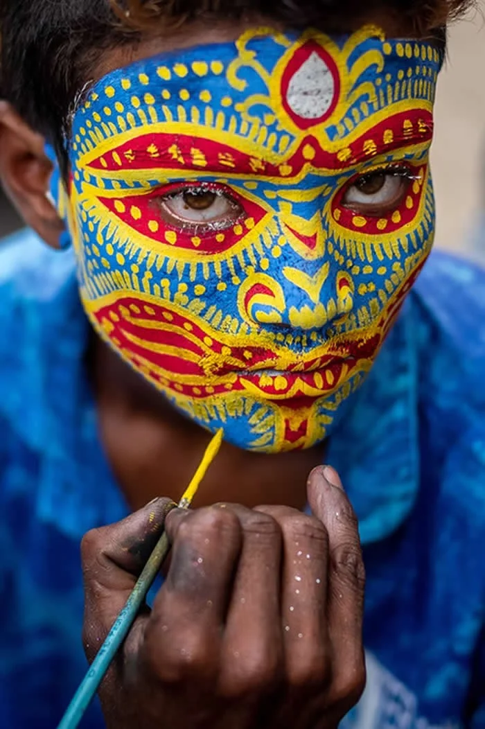 Face Painting at Gajan by Saurabh Sirohiya, Indiav - The Artist Gallery Awards 2026 Portrait Winners